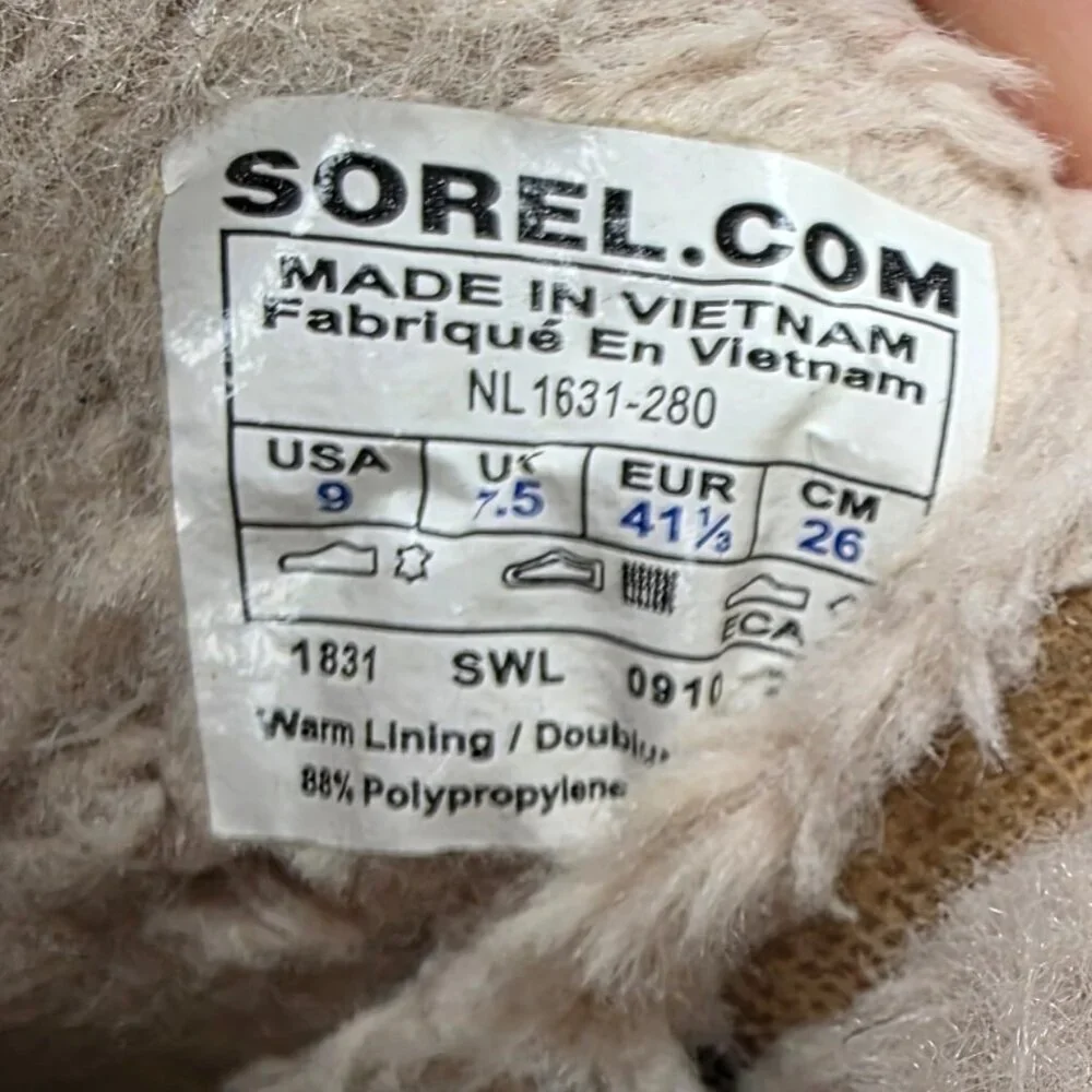Sorel Tivoli Womens Winter Boots, Lace Up, Waterproof, Warm, Size 9 - Picture 6 of 8